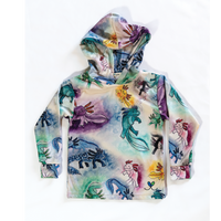 Axolotl Kids long sleeve hooded shirt