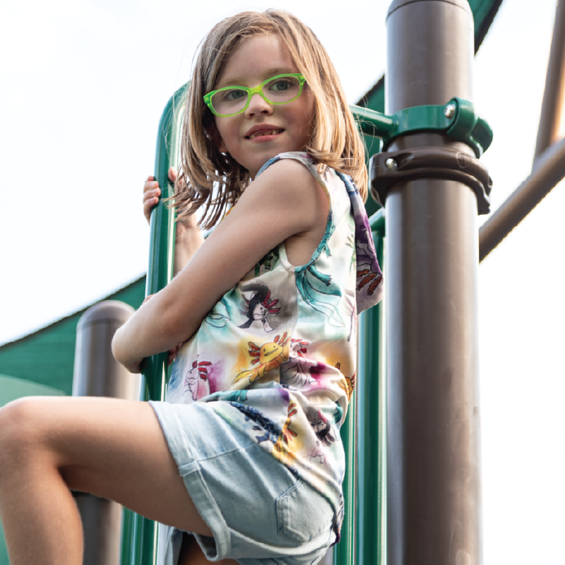 Axolotl Kids Sleeveless hooded shirt