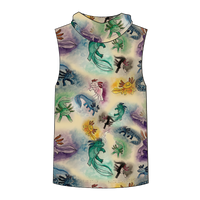 Axolotl Kids Sleeveless hooded shirt