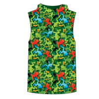 Frogs Kids Sleeveless hooded shirt