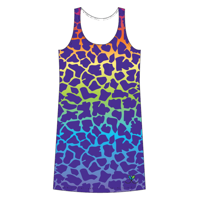 Giraffe Kids Rainbow tank dress