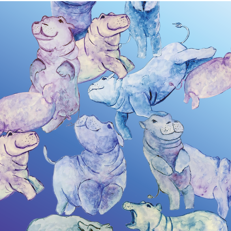 Hippo Womens Tank Top