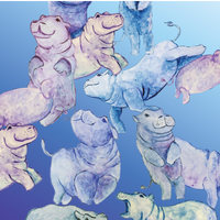 Hippo Womens Tank Top