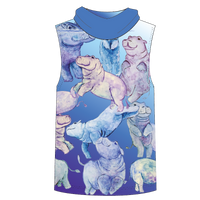 Hippo Kids Sleeveless hooded shirt