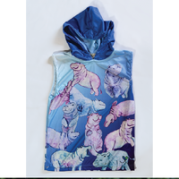 Hippo Kids Sleeveless hooded shirt