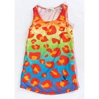 Amur Leopard Kids Rainbow tank dress