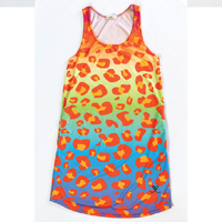 Amur Leopard Rainbow Womens Tank Dress