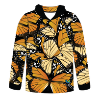 Monarch Butterfly Kids Long sleeve hooded shirt