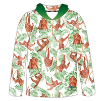 LIMITED EDITION- Orangutan Adult Long sleeve hooded shirt
