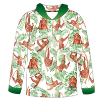LIMITED EDITION- Orangutan Kids long sleeve hooded shirt
