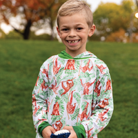 LIMITED EDITION- Orangutan Kids long sleeve hooded shirt
