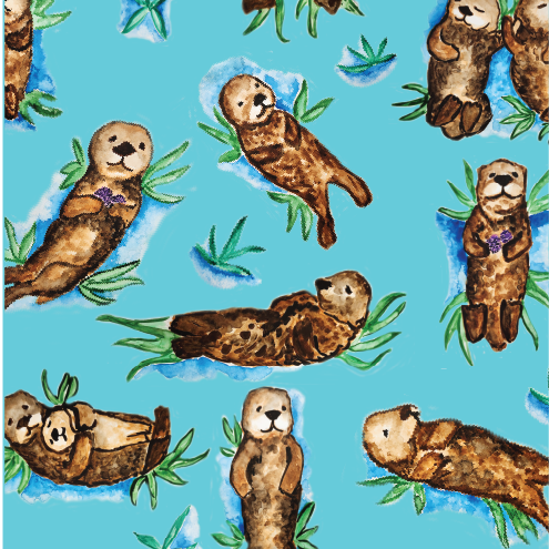 Otter Kids long sleeve hooded shirt