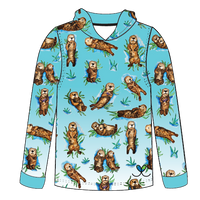 Otter Kids long sleeve hooded shirt