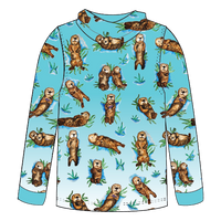 Otter Kids long sleeve hooded shirt