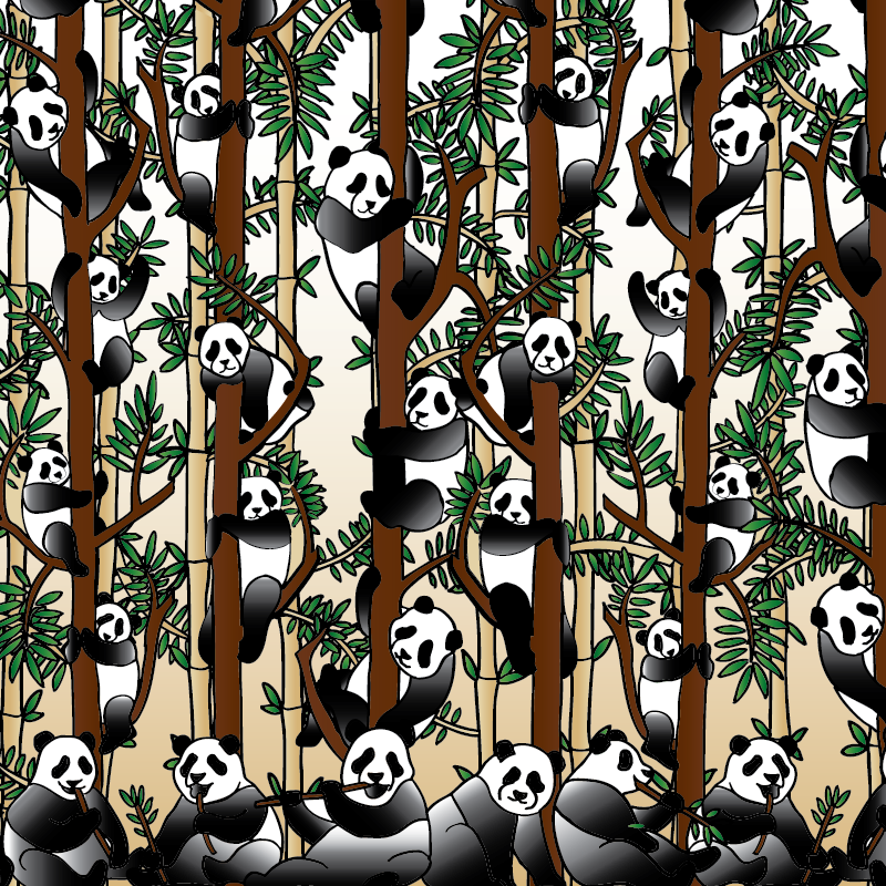 Panda Kids long sleeve hooded shirt