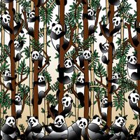 Panda Kids long sleeve hooded shirt