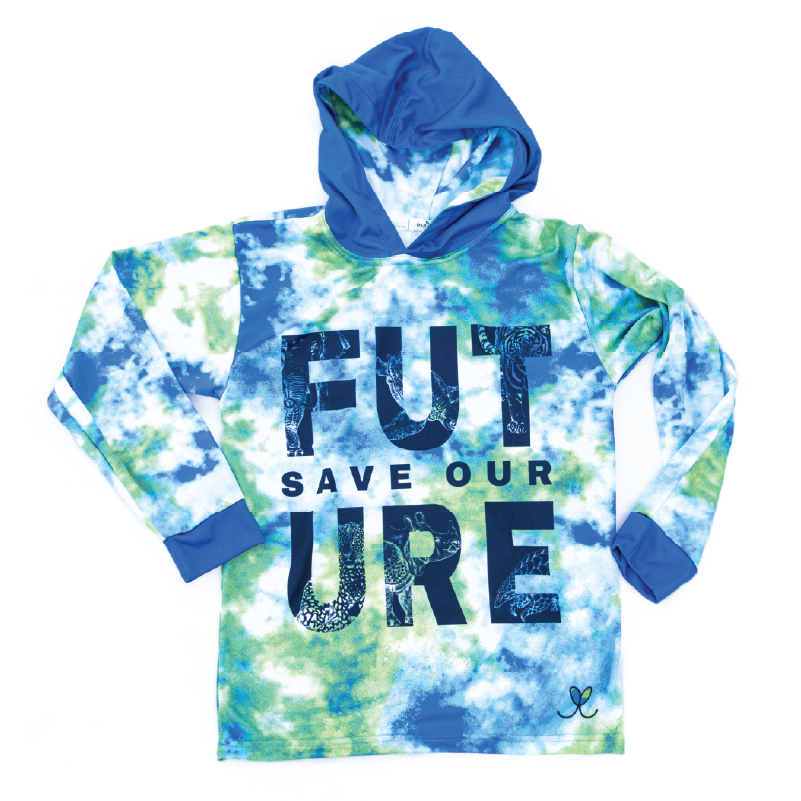 Save Our Future Kids Long sleeve hooded shirt