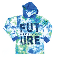Save Our Future Kids Long sleeve hooded shirt