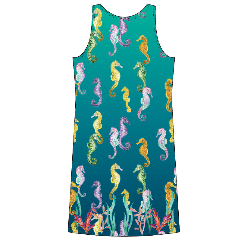 Sea horse Kids tank dress