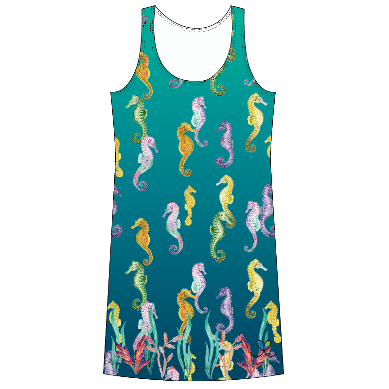 Sea horse Kids tank dress