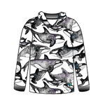 LIMITED EDITION- Orcas Kids long sleeve hooded shirt