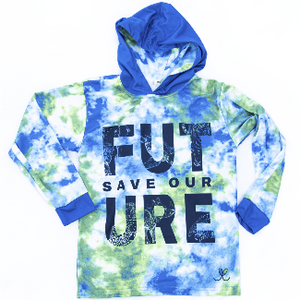 Save Our Future Kids Long sleeve hooded shirt