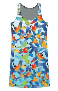 LIMITED EDITION- Macaw Kids tank dress