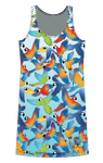 LIMITED EDITION- Macaw Kids tank dress