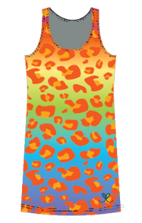 Amur Leopard Kids Rainbow tank dress