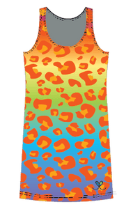 Amur Leopard Kids Rainbow tank dress