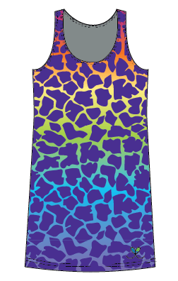 Giraffe Kids Rainbow tank dress