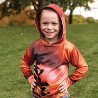 Bats Kids long sleeve hooded shirt