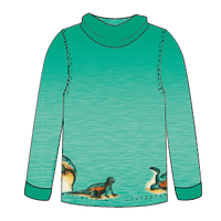 Marine Iguana Kids long sleeve hooded shirt