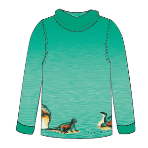 LIMITED EDITION- Marine Iguana Kids long sleeve hooded shirt