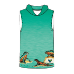 LIMITED EDITION- Marine Iguana Kids Sleeveless hooded shirt