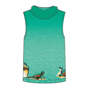 LIMITED EDITION- Marine Iguana Kids Sleeveless hooded shirt