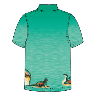 LIMITED EDITION- Marine Iguana Adult short sleeve button polo