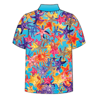 LIMITED EDITION- Sea Star Adult short sleeve button polo