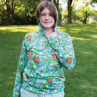 Lemur Adult Long sleeve hooded shirt