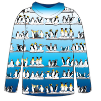 Penguin Adult Long sleeve hooded shirt