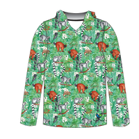 Lemur Adult Long sleeve hooded shirt
