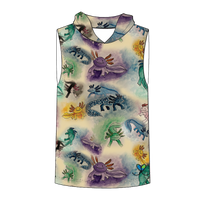 Axolotl Kids Sleeveless hooded shirt
