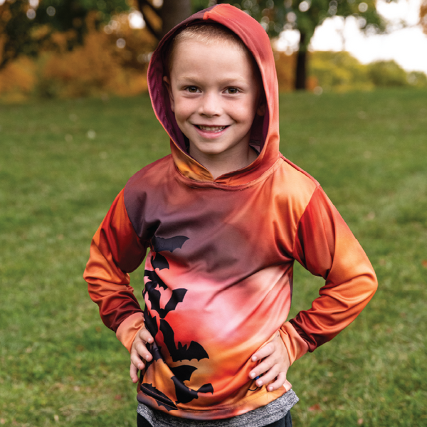 Bats Kids long sleeve hooded shirt