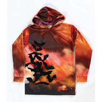 Bats Kids long sleeve hooded shirt