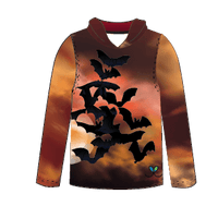 Bats Adult Long sleeve hooded shirt