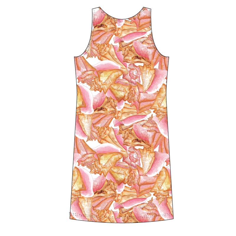 Conch Kids tank dress with pockets