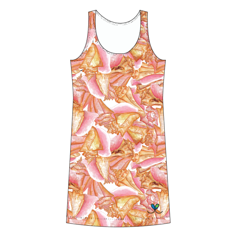 Conch Kids tank dress with pockets
