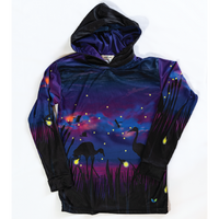 Fireflies Kids long sleeve hooded shirt