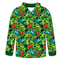 Frogs Kids long sleeve hooded shirt