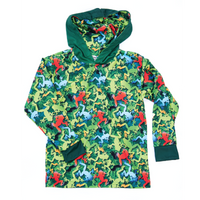 Frogs Kids long sleeve hooded shirt